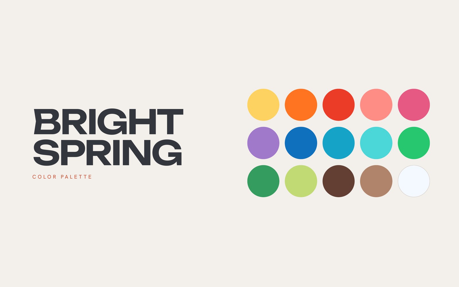 Bright Spring color palette cover from The Stylery's Complete Season Guide