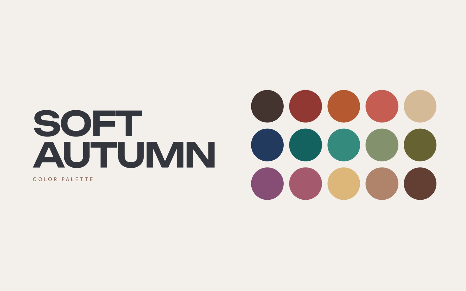 Soft Autumn color palette cover from The Stylery's Complete Season Guide