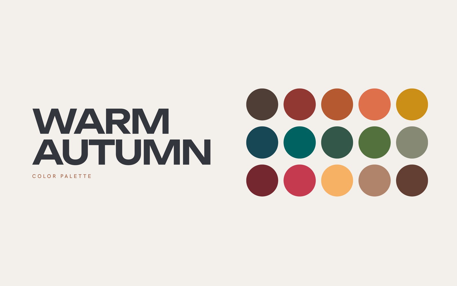 Warm Autumn color palette cover from The Stylery's Complete Season Guide