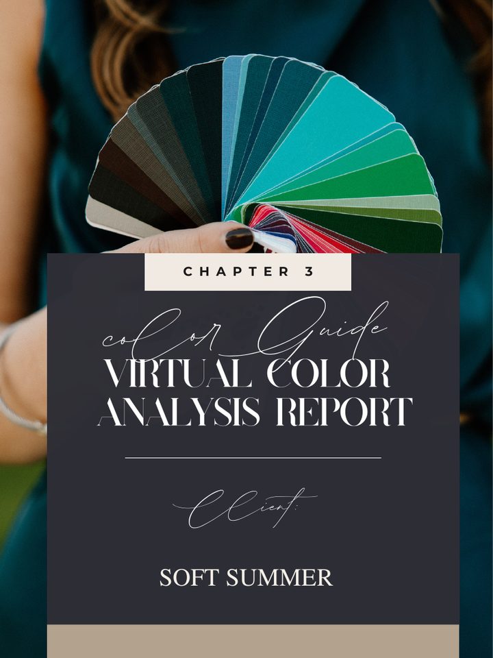 The cover of a sample virtual color analysis report